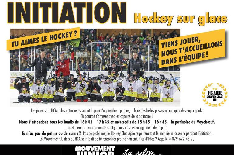 Initiation au hockey sur glace