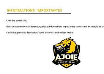 INFORMATIONS IMPORTANTES