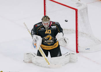 40 Ciaccio Damiano, C.G Photographie, Club National League, Colin Girard, Gardien, HC Ajoie, HCA, HCAjoie, Hockey Club Ajoie, Joueurs NL, LHC, Lausanne HC, NL, National League, Porrentruy, RAIFFEISEN ARENA, Saison 2023-24, hockey, patinoire