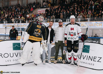 40 Ciaccio Damiano, C.G Photographie, Club National League, Colin Girard, Gardien, HC Ajoie, HCA, HCAjoie, Hockey Club Ajoie, Joueurs NL, LHC, Lausanne HC, NL, National League, Porrentruy, RAIFFEISEN ARENA, Saison 2023-24, hockey, meilleurs joueurs, patinoire