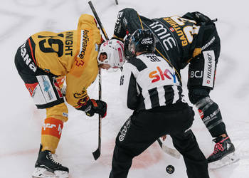 23 Gauthier Frédérik, C.G Photographie, Club National League, Colin Girard, HC Ajoie, HCA, HCAjoie, Hockey Club Ajoie, NL, National League, Porrentruy, RAIFFEISEN ARENA, SC Bern, Saison 2023-24, engagement, hockey, patinoire