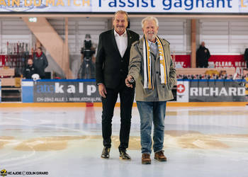 50e, Ancien Président, C.G Photographie, Colin Girard, HCA, HCAjoie, Hockey Club Ajoie, Match spécial, Patrick Hauert - Président, RAIFFEISEN ARENA, Saison 2023-24