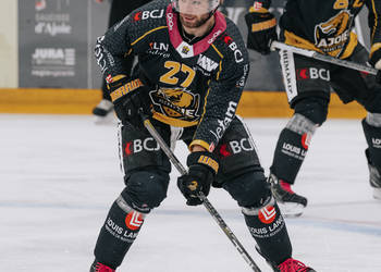 27 Schmutz Reto, C.G Photographie, Colin Girard, GSHC, Genève Servette Hockey Club, HCA, HCAjoie, Hockey Club Ajoie, Joueurs NL, NL, National League, Porrentruy, RAIFFEISEN ARENA, Saison 2023-24, hockey