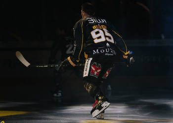 95 Bozon Kevin, C.G Photographie, Colin Girard, HCA, HCAjoie, Hockey Club Ajoie, Joueurs NL, NL, National League, Porrentruy, RAIFFEISEN ARENA, Saison 2023-24, entrée joueurs, hockey