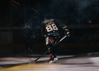 88 Audette Daniel, C.G Photographie, Colin Girard, HCA, HCAjoie, Hockey Club Ajoie, NL, National League, Porrentruy, RAIFFEISEN ARENA, Saison 2023-24, entrée joueurs, hockey