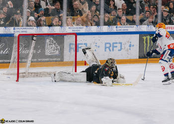 40 Ciaccio Damiano, C.G Photographie, Colin Girard, Gardien, HCA, HCAjoie, Hockey Club Ajoie, Joueurs NL, NL, National League, Porrentruy, RAIFFEISEN ARENA, Saison 2023-24, arrêt, hockey, tir au but