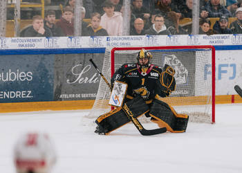 1 Wolf Tim, C.G Photographie, Colin Girard, Gardien, HCA, HCAjoie, Hockey Club Ajoie, Joueurs NL, NL, National League, Porrentruy, RAIFFEISEN ARENA, Saison 2023-24, arrêt, hockey