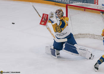 C.G Photographie, Colin Girard, Gille Senn, HCA, HCAjoie, Hockey Club Ajoie, NL, National League, Porrentruy, RAIFFEISEN ARENA, Saison 2023-24, arrêt, hc davos, hockey