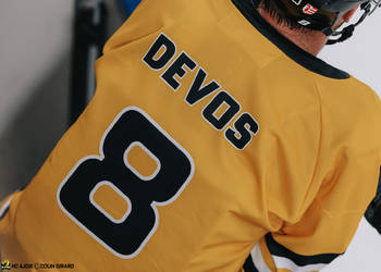 8 Devos Philip-Michaël, C.G Photographie, Colin Girard, EHC Basel, HCA, HCAjoie, Hockey Club Ajoie, Joueurs NL, Match amical, NL, National League, Porrentruy, RAIFFEISEN ARENA, Saison 2023-24, Saison 2024-25, hockey