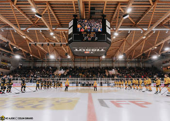 C.G Photographie, Club National League, Colin Girard, HCA, HCA Vs SC Bern, HCAjoie, Hockey Club Ajoie, NL, National League, Porrentruy, RAIFFEISEN ARENA, Saison 2024-25, VidéoTron, avant match, hockey, intérieur patinoire