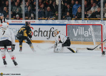 37 Nussbaumer Arno, But, C.G Photographie, Club National League, Colin Girard, Groupe, HCA, HCA Vs HCL, HCAjoie, Hockey Club Ajoie, Joueurs 1ERE, NL, National League, Porrentruy, RAIFFEISEN ARENA, Saison 2024-25, célébration, hockey, maillot noir