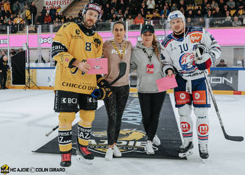 8 Devos Philip-Michaël, Beutcher du match, C.G Photographie, Club National League, Colin Girard, Fin de match, HC Ajoie, HCA, Joueurs 1ERE, NL, National League, RAIFFEISEN ARENA, Saison 2024-25, Saison24-25, hockey