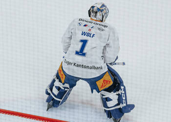 1 Wolf Tim, C.G Photographie, Club National League, Colin Girard, Gardien, HC Ajoie, HCA, HCA Vs EVZ, Joueurs NL, NL, National League, RAIFFEISEN ARENA, Saison 2023-24, Saison24-25, hockey