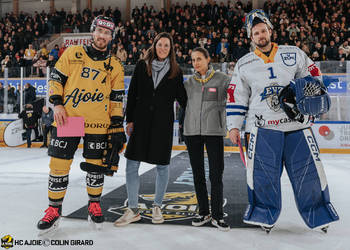 1 Wolf Tim, 87 Pedretti Marco, Beutcher du match, C.G Photographie, Club National League, Colin Girard, Fin de match, Gardien, HC Ajoie, HCA, HCA Vs EVZ, Joueurs 1ERE, Joueurs NL, NL, National League, RAIFFEISEN ARENA, Saison 2023-24, Saison 2024-25, Saison24-25, hockey