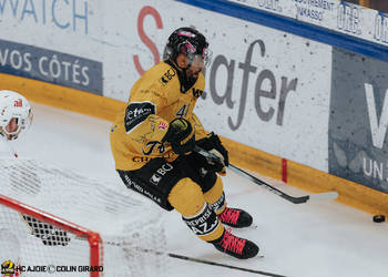 41 Bellemare Pierre-Edouard, C.G Photographie, Club National League, Colin Girard, HC Ajoie, HCA, HCA Vs HCL, Joueurs 1ERE, NL, National League, PlayOut, RAIFFEISEN ARENA, Saison 2024-25, Saison24-25, hockey