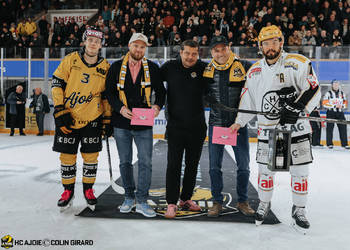 3 Honka Anttoni, Beutcher du match, C.G Photographie, Club National League, Colin Girard, Fin de match, HC Ajoie, HCA, HCA Vs HCL, Joueurs 1ERE, NL, National League, PlayOut, RAIFFEISEN ARENA, Saison 2024-25, Saison24-25, hockey