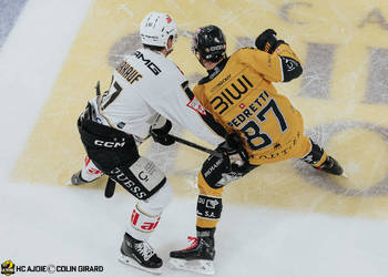 87 Pedretti Marco, C.G Photographie, Club National League, Colin Girard, HC Ajoie, HCA, Joueurs 1ERE, NL, National League, RAIFFEISEN ARENA, Saison 2024-25, Saison24-25, cross check, hockey