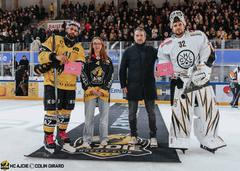 41 Bellemare Pierre-Edouard, Beutcher du match, C.G Photographie, Club National League, Colin Girard, HC Ajoie, HCA, Joueurs 1ERE, NL, National League, RAIFFEISEN ARENA, Saison 2024-25, Saison24-25, hockey