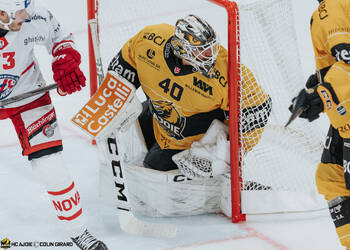 40 Ciaccio Damiano, C.G Photographie, Club National League, Colin Girard, Gardien, HC Ajoie, HCA, HCA Vs SCRJ, Joueurs 1ERE, NL, National League, RAIFFEISEN ARENA, Saison 2024-25, Saison25-26, hockey