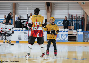 C.G Photographie, Club National League, Colin Girard, HC Ajoie, HCA, NL, National League, Postfinance Topscorer, RAIFFEISEN ARENA, Saison25-26, avant match, entrée joueurs, hockey, sponsor