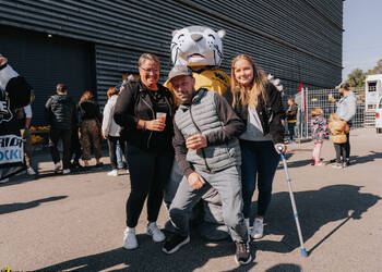 C.G Photographie, Club National League, Colin Girard, Family Day, HC Ajoie, HCA, Loutre, NL, National League, RAIFFEISEN ARENA, Saison25-26, avant match, hockey, mascotte