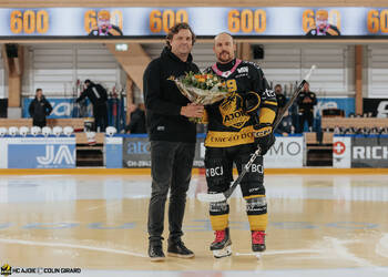 19 Wick Jeremy, Admin, C.G Photographie, Club National League, Colin Girard, HC Ajoie, HCA, HCA Vs LHC, Kimmo Bellmann, NL, National League, RAIFFEISEN ARENA, Saison 2025-26, Saison25-26, hockey, jubilé