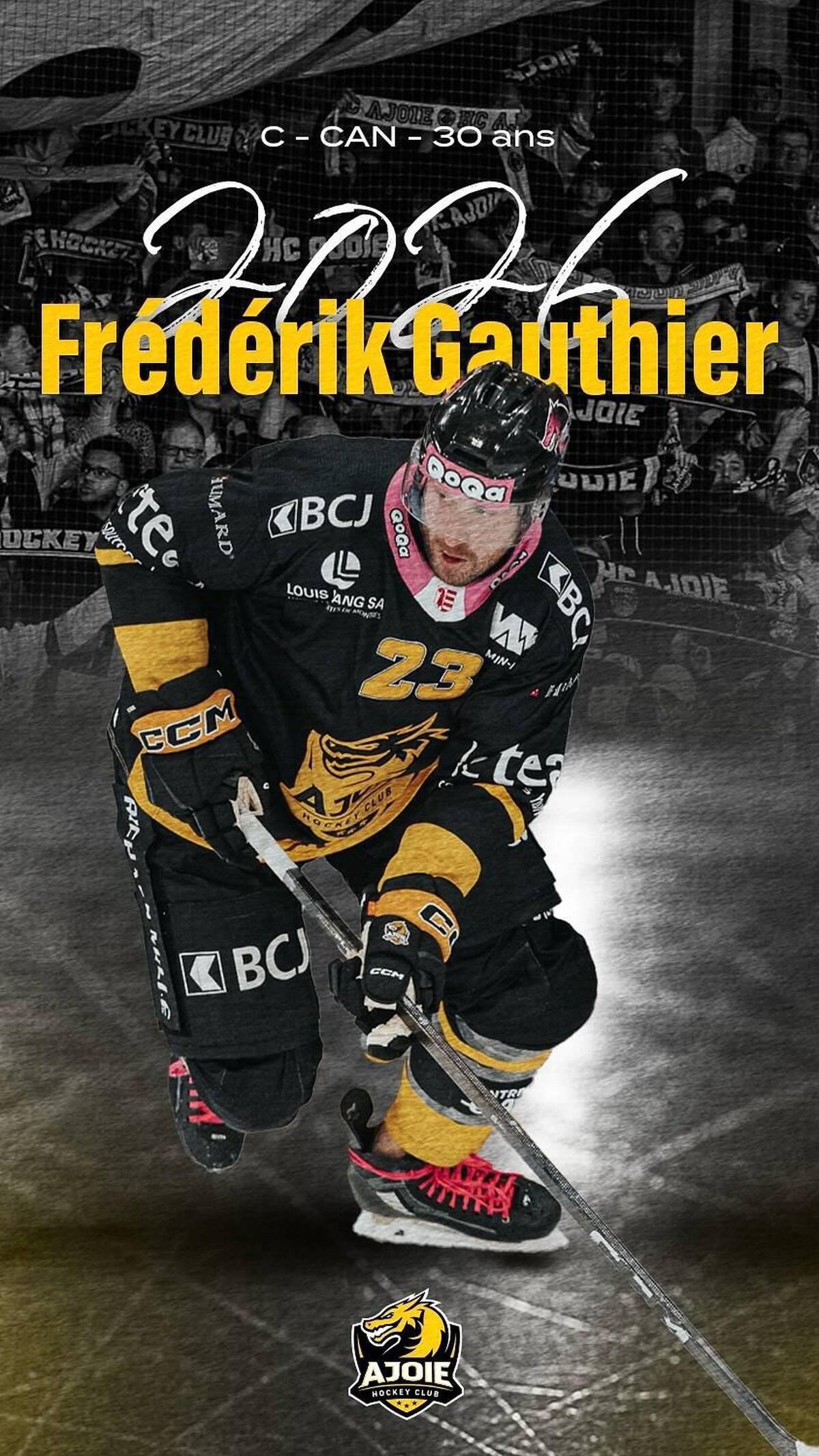 Frédérik Gauthier prolongé jusqu’au terme de la saison