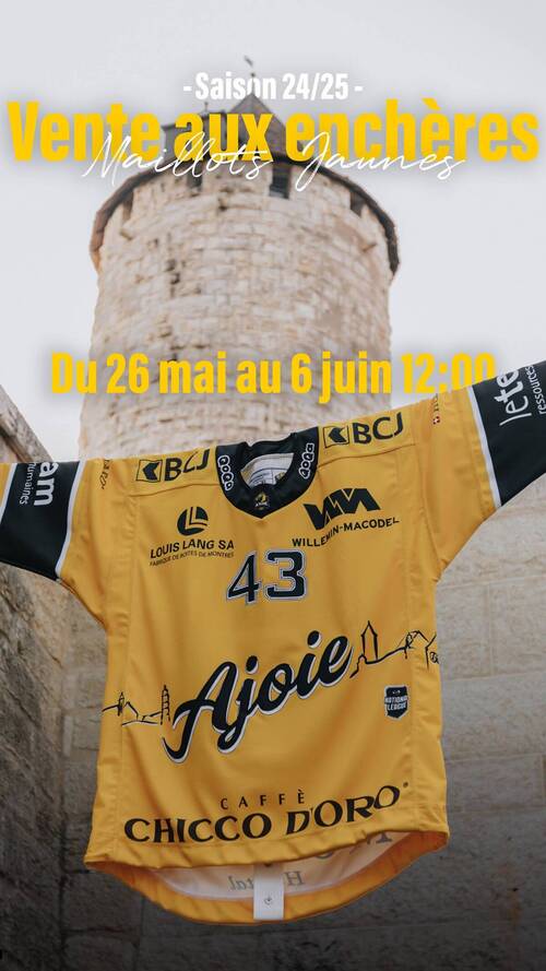 Vente aux enchères des maillots