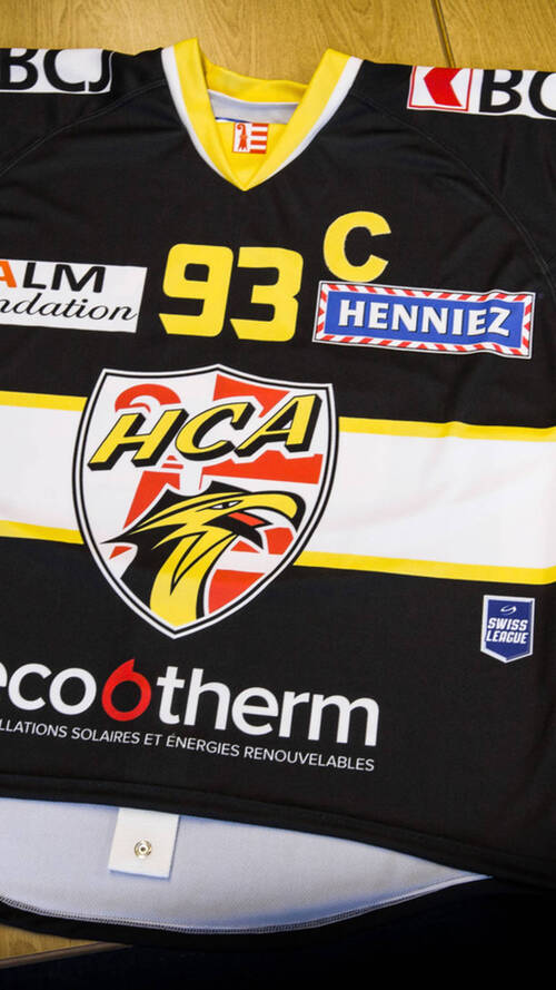 Le nouveau maillot du HC Ajoie