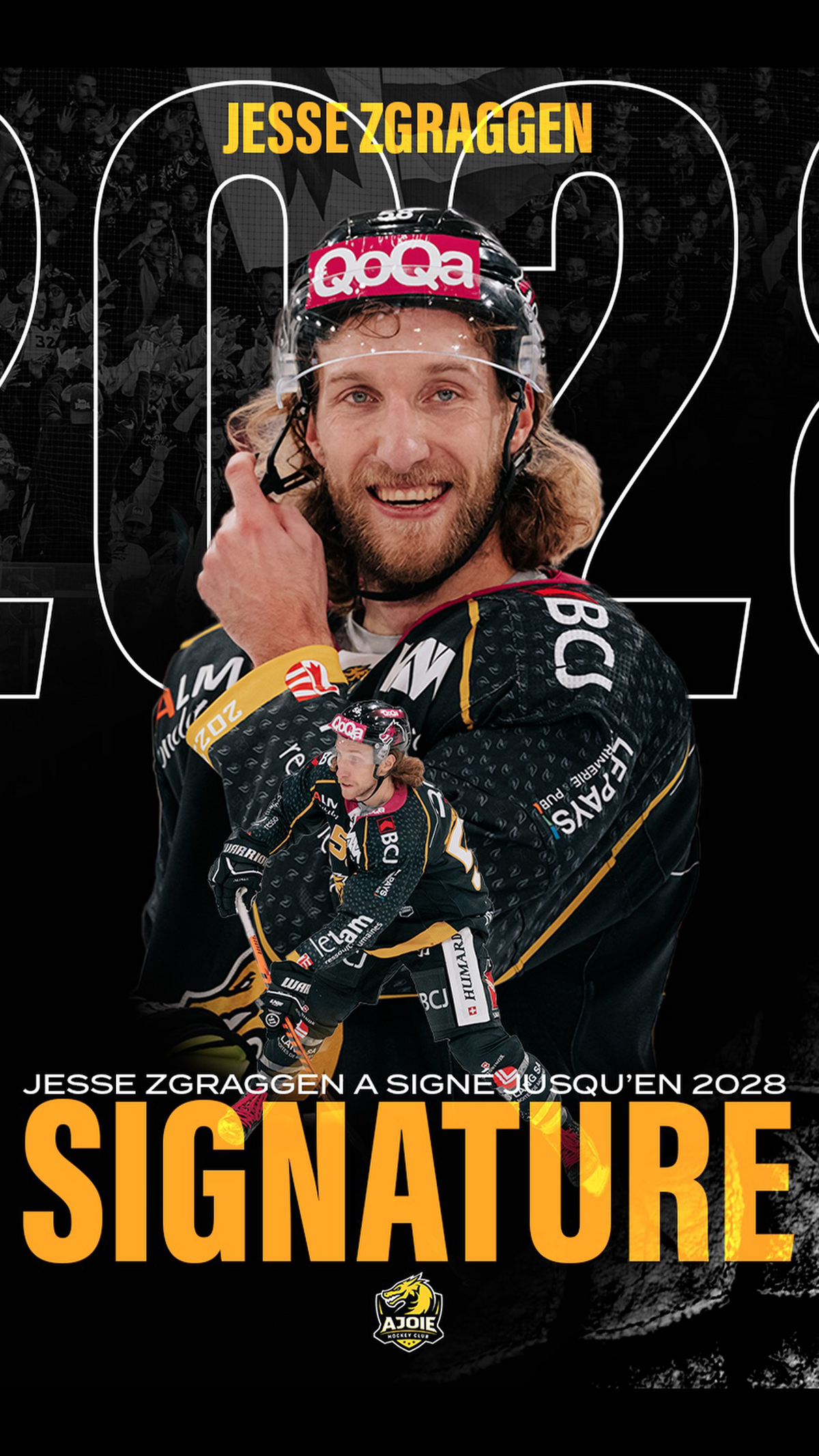 Jesse Zgraggen de retour au HC Ajoie