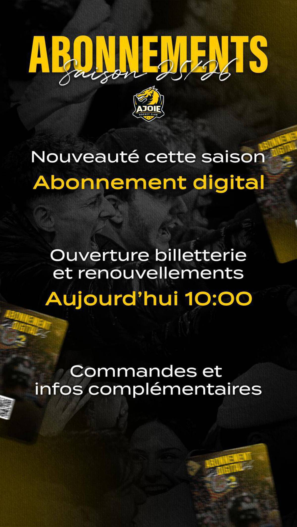 La billetterie est ouverte!