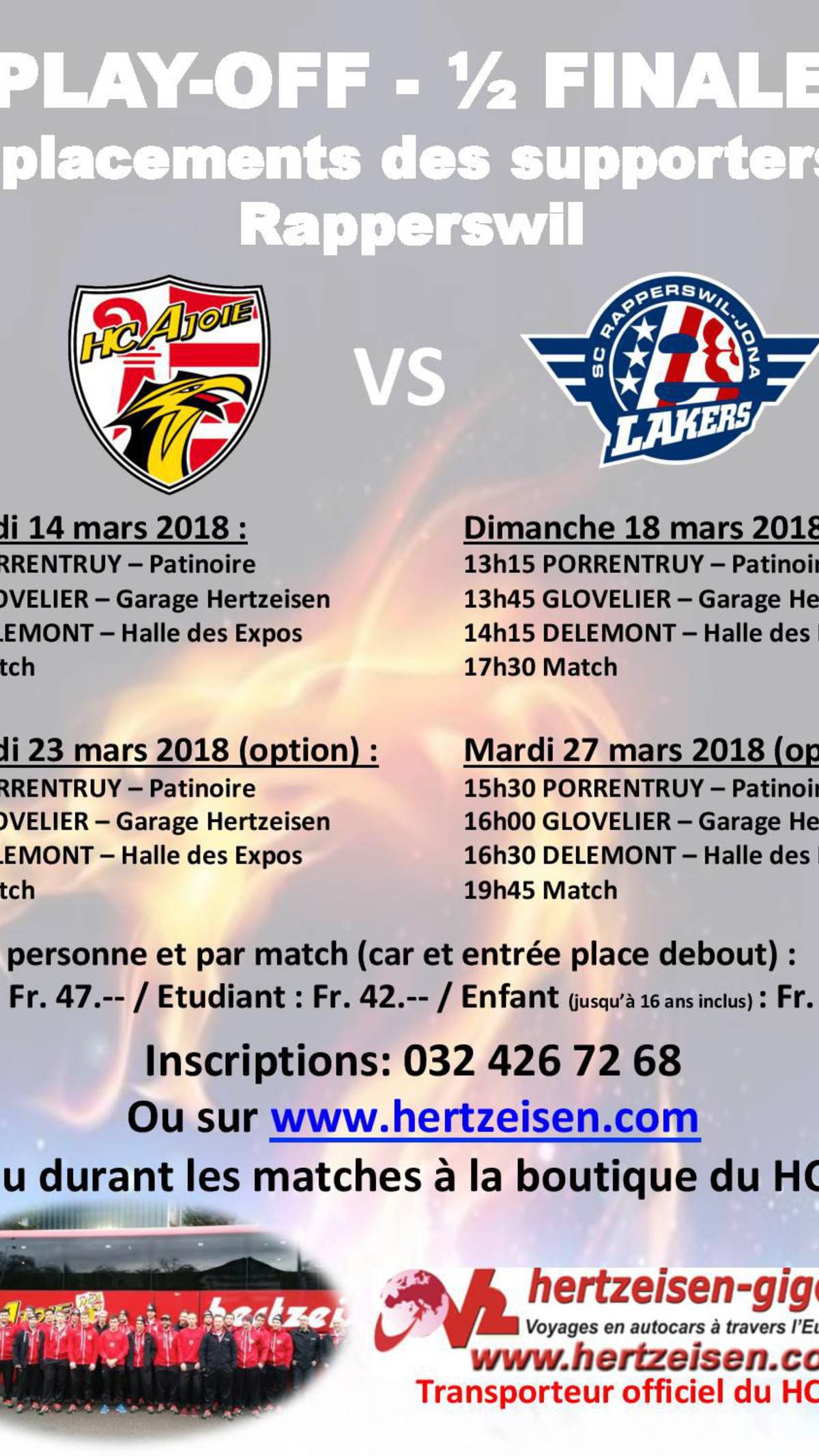 Déplacement à Rapperswil