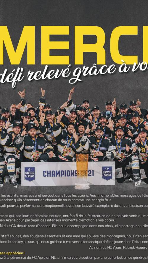 Un défi relevé grâce à vous