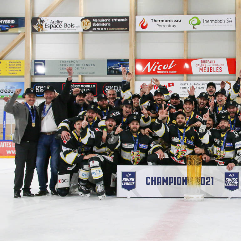 HC Ajoie - EHC Kloten 5-4 ap 28.04.2021 SWISS LEAGUE CHAMPION