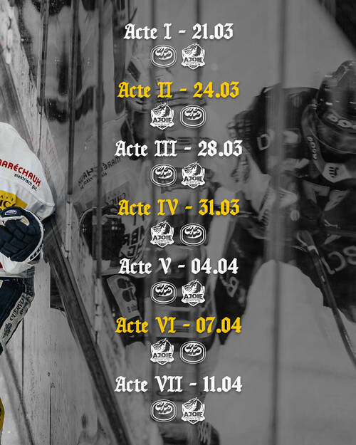 programme playouts calendrier