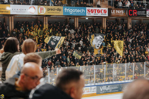 C.G Photographie, Club National League, Colin Girard, HC Ajoie, HCA, HCA Vs HCD, NL, National League, Public, RAIFFEISEN ARENA, Saison25-26, cop, drapeaux, hockey, kop, supporter (ouverture dans une nouvelle fenêtre)